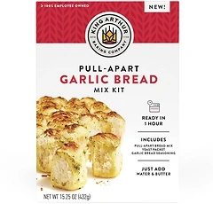 King Arthur Baking Pull-Apart Garlic Bread Mix Kit, 15.25 Oz