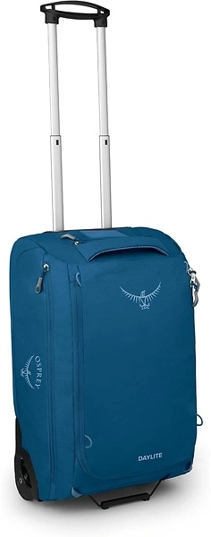 Osprey Daylite 40L Wheeled Carry On Collapsible Travel Duffel Bag, Night Shift Blue