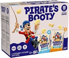 Pirate's Booty Aged White Cheddar and Cheddar Blast Cheese Puffs Variety Pack, 18ct