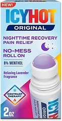 Icy Hot Original Pain Relief Nighttime Recovery Roll-On, 2 oz, Lavender Scent