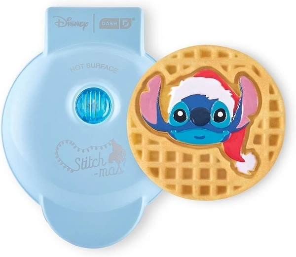 Disney Dash Stitch Santa Mini Waffle Maker - Holiday Waffle Maker