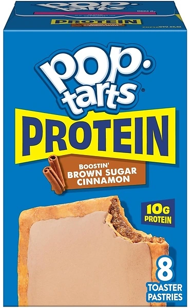 Pop-Tarts Protein Toaster Pastries, 10g Protein, Brown Sugar Cinnamon, 8 Count