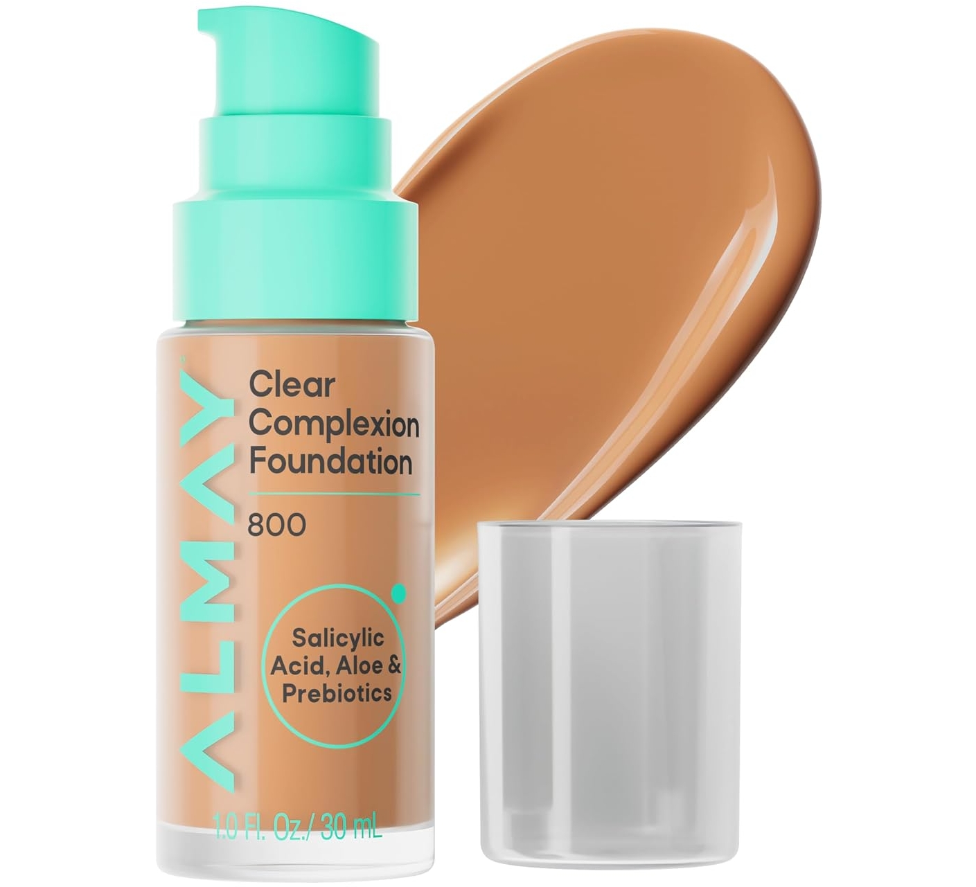 Almay Clear Complexion Foundation, Oil-Free Makeup for Acne-Prone Skin, 1 fl oz