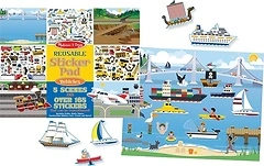 Melissa & Doug Reusable Sticker Pad: Vehicles - 165+ Reusable Stickers
