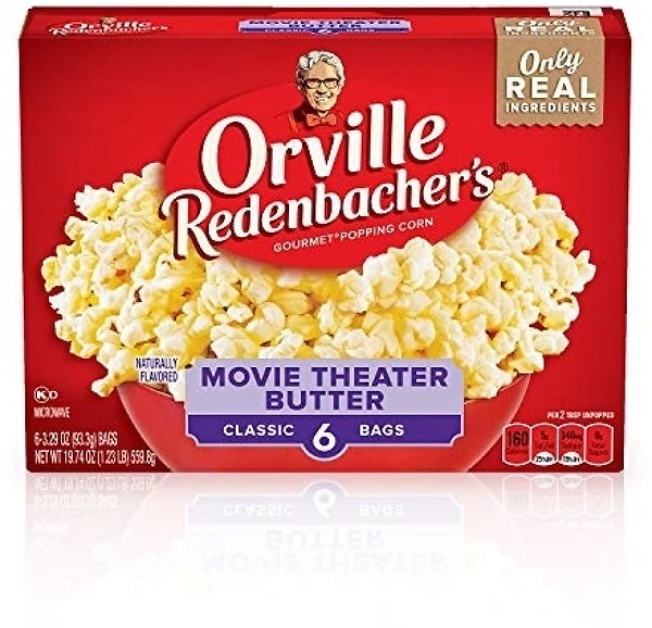 Orville Redenbacher's Popcorn, Movie Theater Butter Flavor, 3 oz., 6-ct