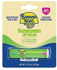 Banana Boat After Sun Lip Sunscreen SPF 45, SPF Lip Balm, 0.15 Oz
