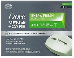 DOVE MEN + CARE 3 in Cleanser for Body, Face, and Shaving 1 Bar 3.75 oz