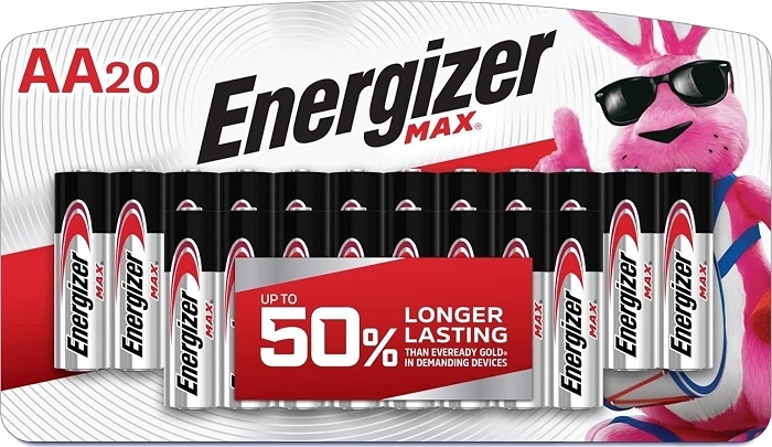 Energizer MAX AA Batteries (20 Pack), Double A Alkaline Batteries