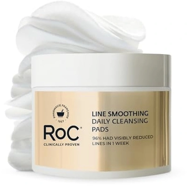 RoC Resurfacing Disks, Line Smoothing Exfoliating Makeup Remover Pads 28 CT
