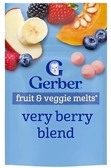 Gerber Stage 3 Very Berry Fruit and Veggie Melts, 1 Oz, 7 Pack