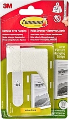 Command Photo Hangers, White, Hangs up to 6 Frames, Gallery Wall Pack