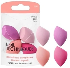Real Techniques Mini Miracle Complexion Sponge, Mini Makeup Sponge 4 Pack