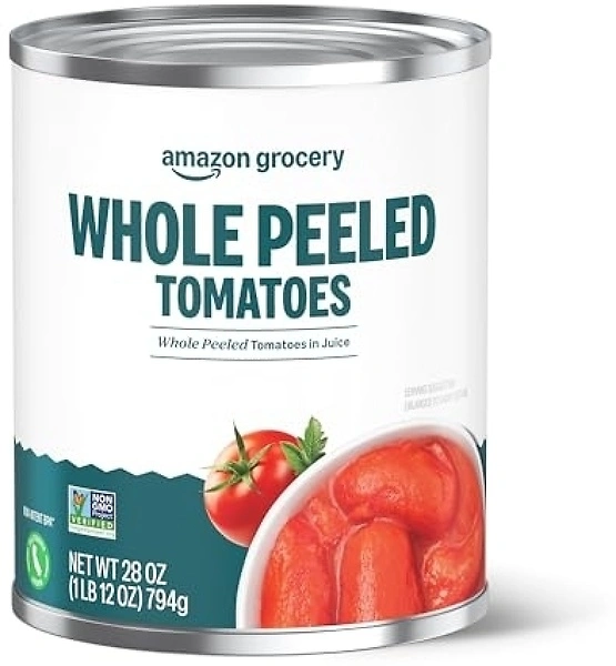 Amazon Grocery, Whole Peeled Tomatoes, 28 Oz