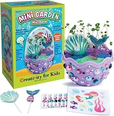 Creativity for Kids Mini Garden: Mermaid Terrarium Kit - Mermaid Gifts for Girls
