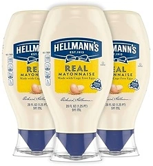 Hellmann's Real Mayonnaise 20 oz, Mayo Squeeze, Sandwich Spread, 3PK