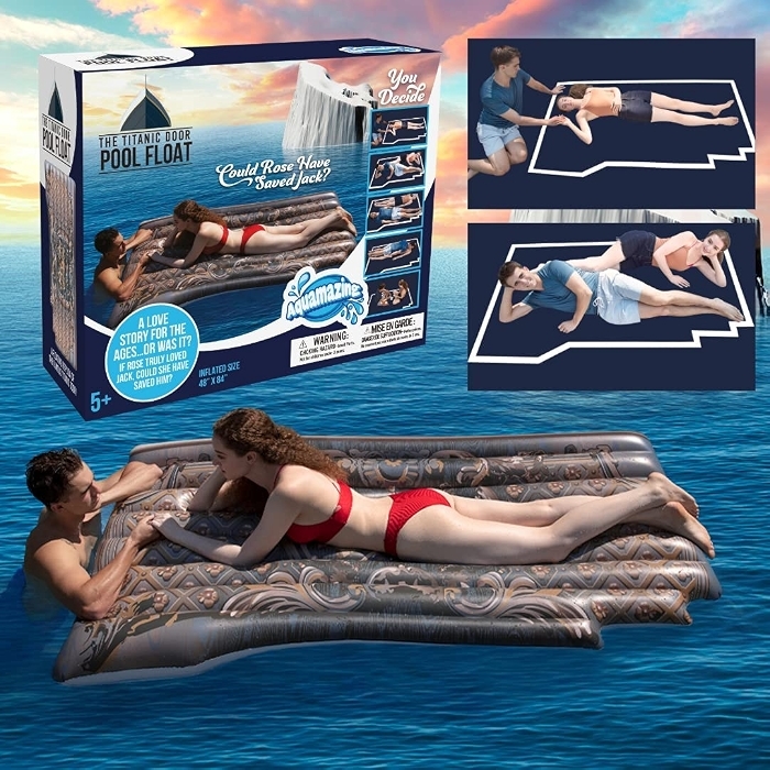 The Original Titanic Movie Pool Float- 48"x 84" Inflatable 2-Person Raft