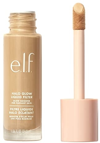 e.l.f. Halo Glow Liquid Filter, Complexion Booster, 5 Medium/Tan, 1.01 fl oz