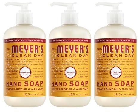 MRS. MEYER'S CLEAN DAY Liquid Hand Soap, Clementine, 12.5 fl oz, 3 Pack