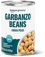 Amazon Grocery, Canned Garbanzo Beans, 15.5 Oz