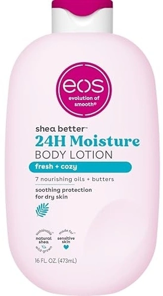 eos Natural Shea Better Body Lotion, Fresh & Cozy, 16 fl oz