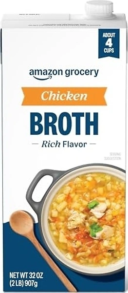 Amazon Grocery, Chicken Broth, 32 Oz