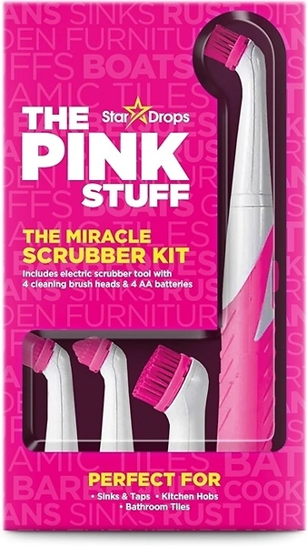 The Pink Stuff Miracle Scrubber Kit, Electric Cleaning Tool Set