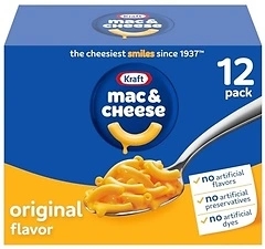 Kraft Mac and Cheese Dinner, 12 Boxes, Original Flavor, 7.25 oz