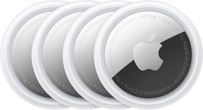 Apple AirTag (1st Generation) - 4 Pack, Track Your Keys, Wallet, Luggage, More