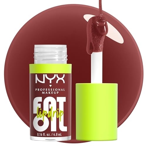 NYX Fat Oil Lip Drip, Moisturizing Lip Oil Gloss, Vegan, Up to 12 HR Hydration