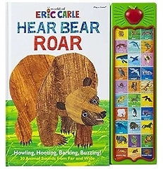 World of Eric Carle, Hear Bear Roar 30-Button Animal Sound Book - PI Kids