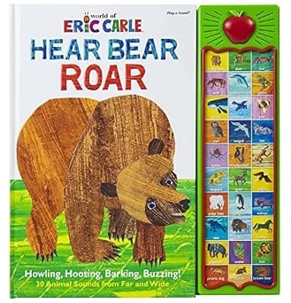 World of Eric Carle, Hear Bear Roar 30-Button Animal Sound Book - PI Kids