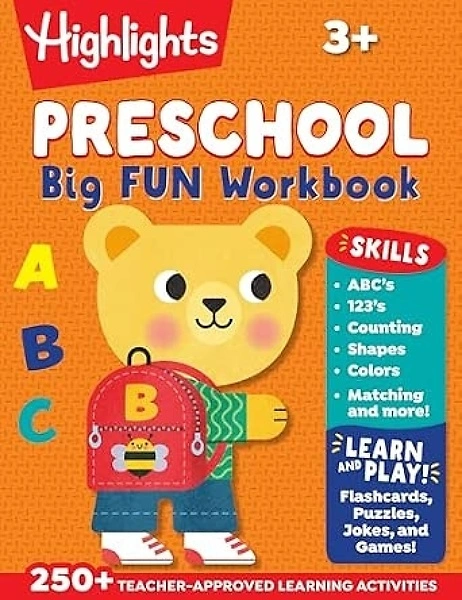 Preschool Big Fun Workbook: Learning Workbook with 250+ Practice Games and Puzzles
