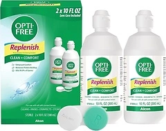 OPTI-FREE Replenish Multi-Purpose Contact Lens Solution (10 Oz, Pack of 2)