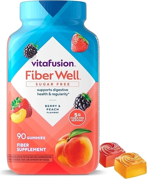 Vitafusion FiberWell Fiber Gummies Sugar Free GLP-1 Friendly