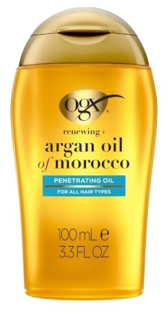 OGX Renewing + Argan Oil of Morocco, Cold-Pressed Hair Treatment, 3.3 fl oz