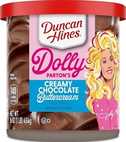 Duncan Hines Dolly Parton's Chocolate Buttercream Cake Frosting, 16 oz.