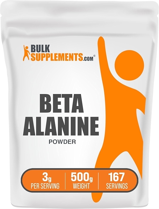 BulkSupplements.com Beta Alanine Powder, Unflavored, 500g (1.1 lbs)