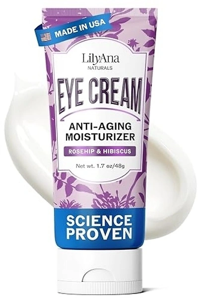 LilyAna Naturals Eye Cream for Dark Circles & Puffiness, 1.7 oz