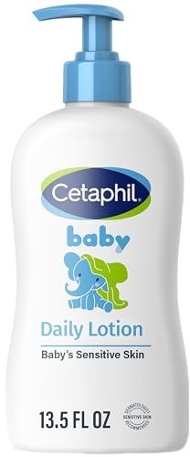 Cetaphil Baby Daily Lotion Organic Calendula Sensitive Skin 13.5 oz