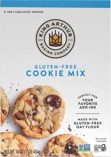 King Arthur Gluten-Free Cookie Mix, Non-GMO, Certified Kosher, Non-Dairy, 16 Oz