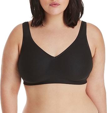 Hanes Women's Comfort Evolution Bra, Black, Large
