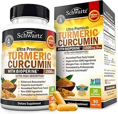 Turmeric Curcumin with Black Pepper Extract 1500mg - Turmeric Supplement