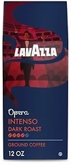 Lavazza Opera Intenso Ground Coffee 12oz, Dark Roast, Intensity 4/5, Bold Taste