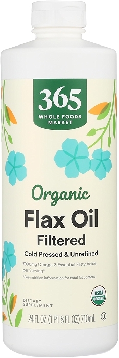 365 by Whole Foods Market, Organic Filtered Flax Oil, 24 fl oz