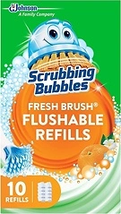 Scrubbing Bubbles Fresh Brush Flushable Cleaner Refills, 10 Count, (1-Pack)