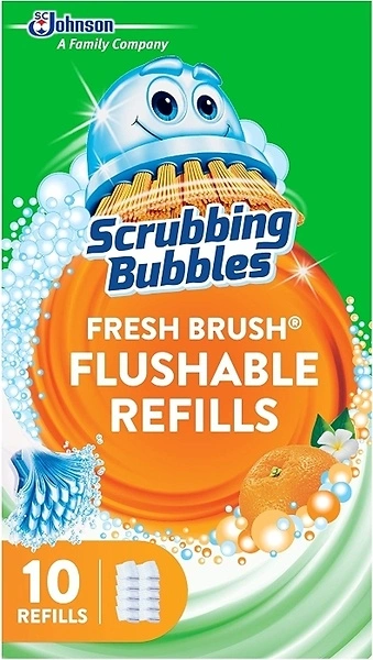 Scrubbing Bubbles Fresh Brush Flushable Cleaner Refills, 10 Count, (1-Pack)