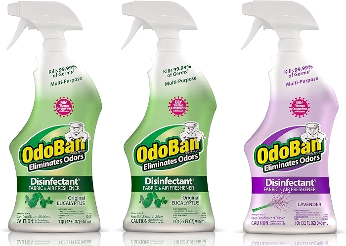 OdoBan Ready-to-Use Disinfectant and Odor Eliminator, Set of 3, 32 oz Each