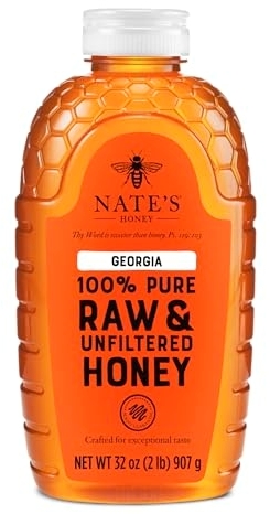 Nate's Georgia Honey, 32 oz. Squeeze Bottle