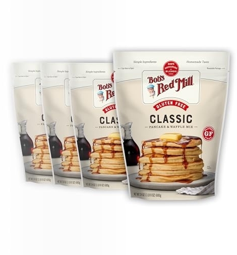 Bob's Red Mill Gluten Free Pancake & Waffle Mix, 24oz (4 Pack)