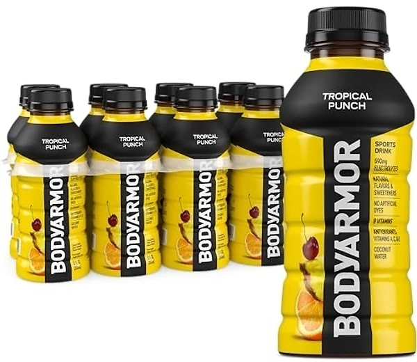 BODYARMOR Sports Drink, Tropical Punch Electrolyte Drink, 12 Oz (8 Pk)